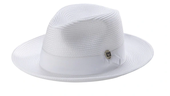 Valkoinen solmionaama-fedora, tyylikäs ja eleganssi – täydellinen asukokonaisuus!